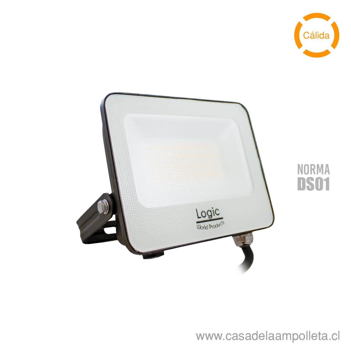 PROYECTOR LED PLANO 30W DS01 - BLANCO CÁLIDO (1700K) - LOGIC