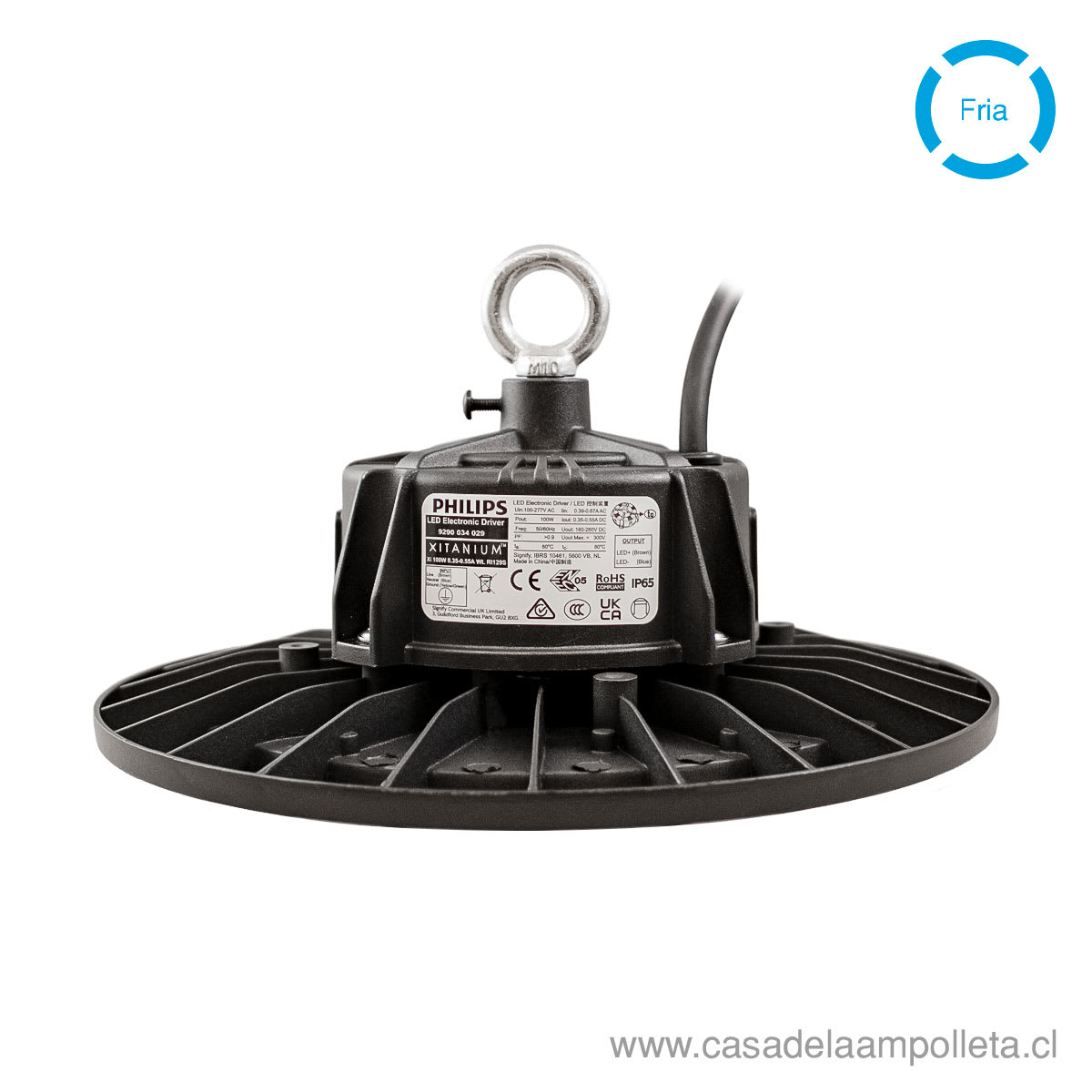 CAMPANA LED UFO 100W - BLANCO FRIO (5700K) - FARETTO CON DRIVER PHILIPS