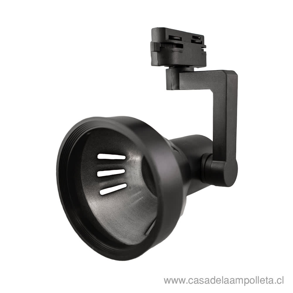 FOCO RIEL NEGRO PARA AMPOLLETA PAR30