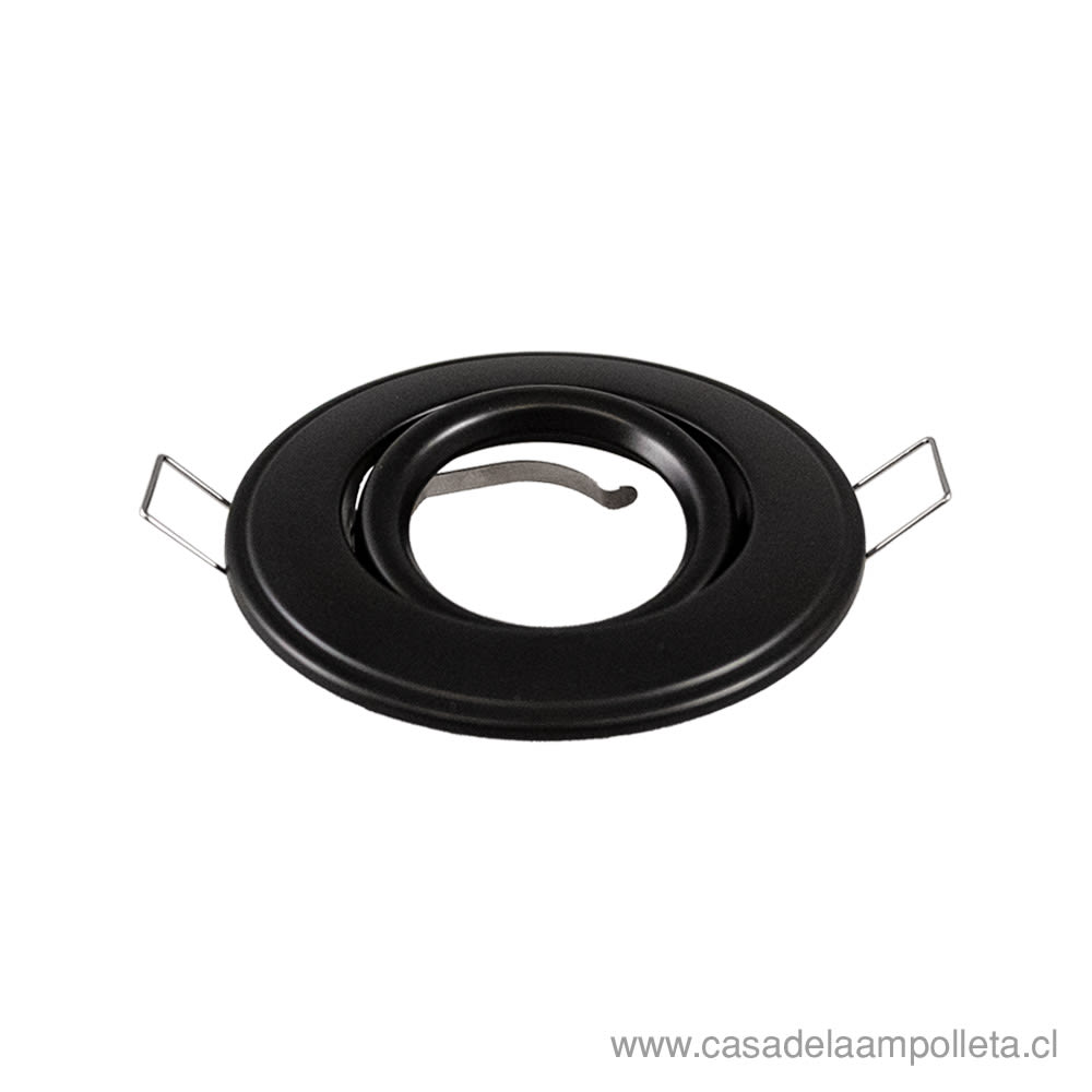 FOCO EMBUTIDO MOVIL PARA DICROICO - NEGRO