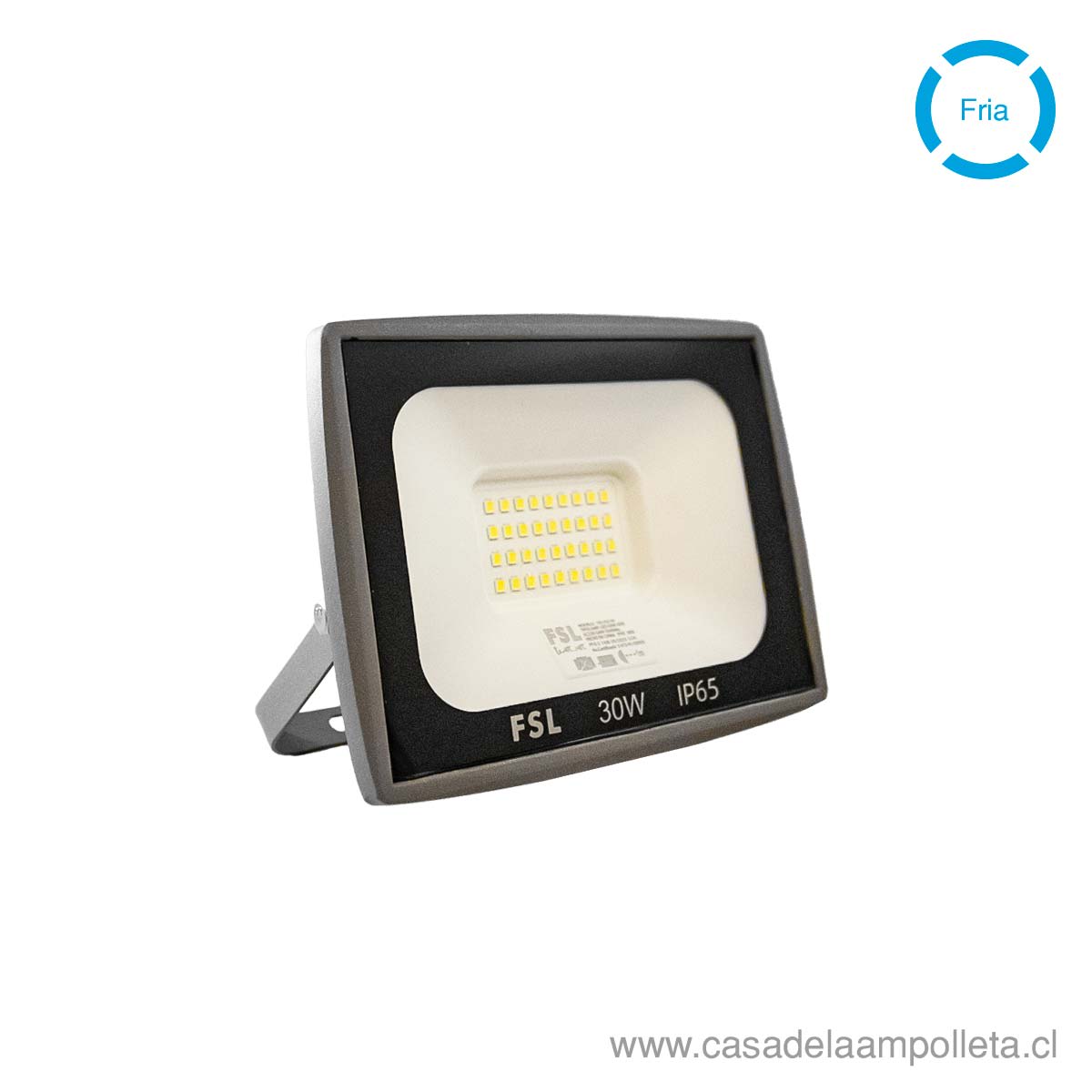 PROYECTOR LED PLANO 30W - BLANCO FRIO (6500K) - FSL