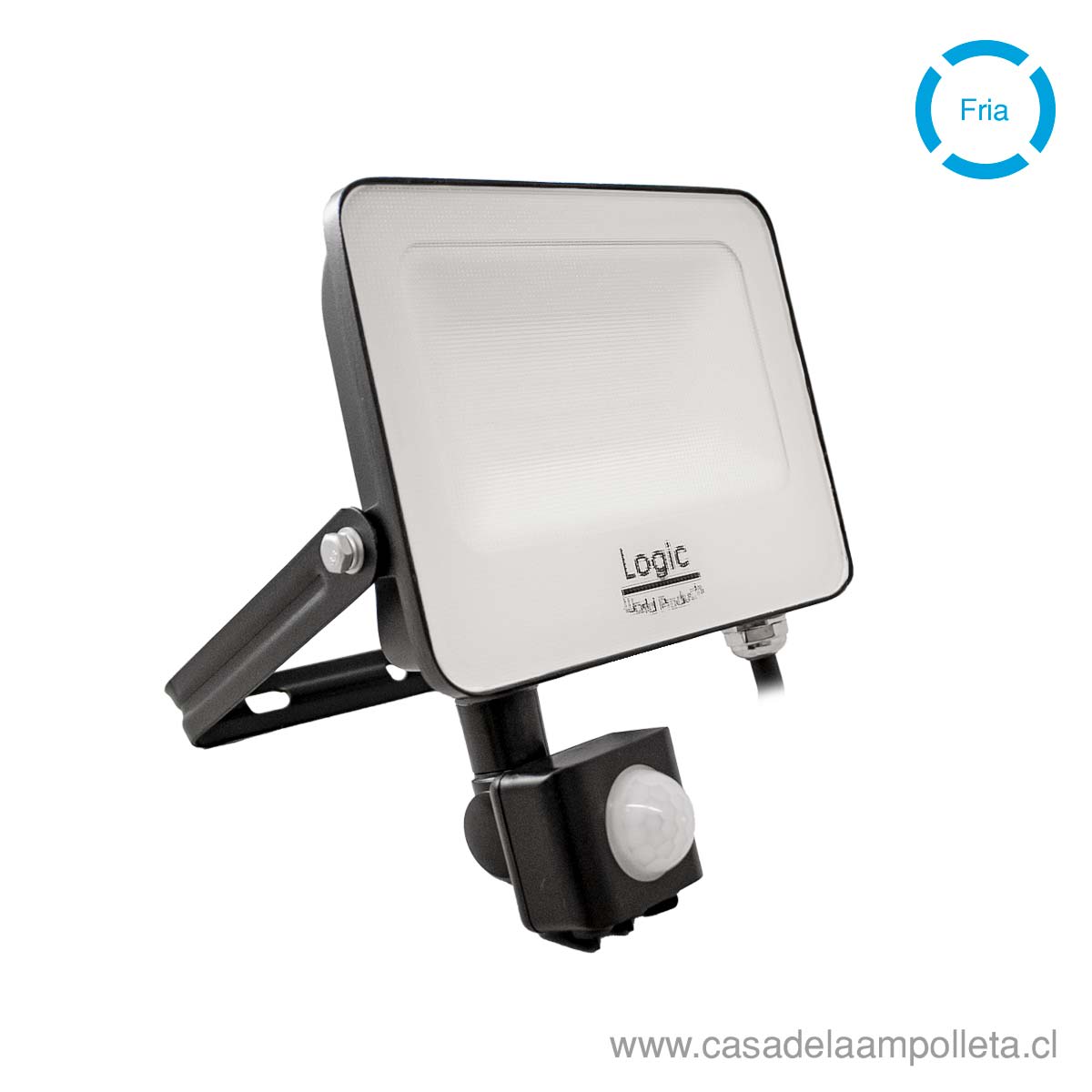 PROYECTOR LED PLANO 30W CON SENSOR DE MOVIMIENTO - BLANCO FRÍO (6500K) - LOGIC