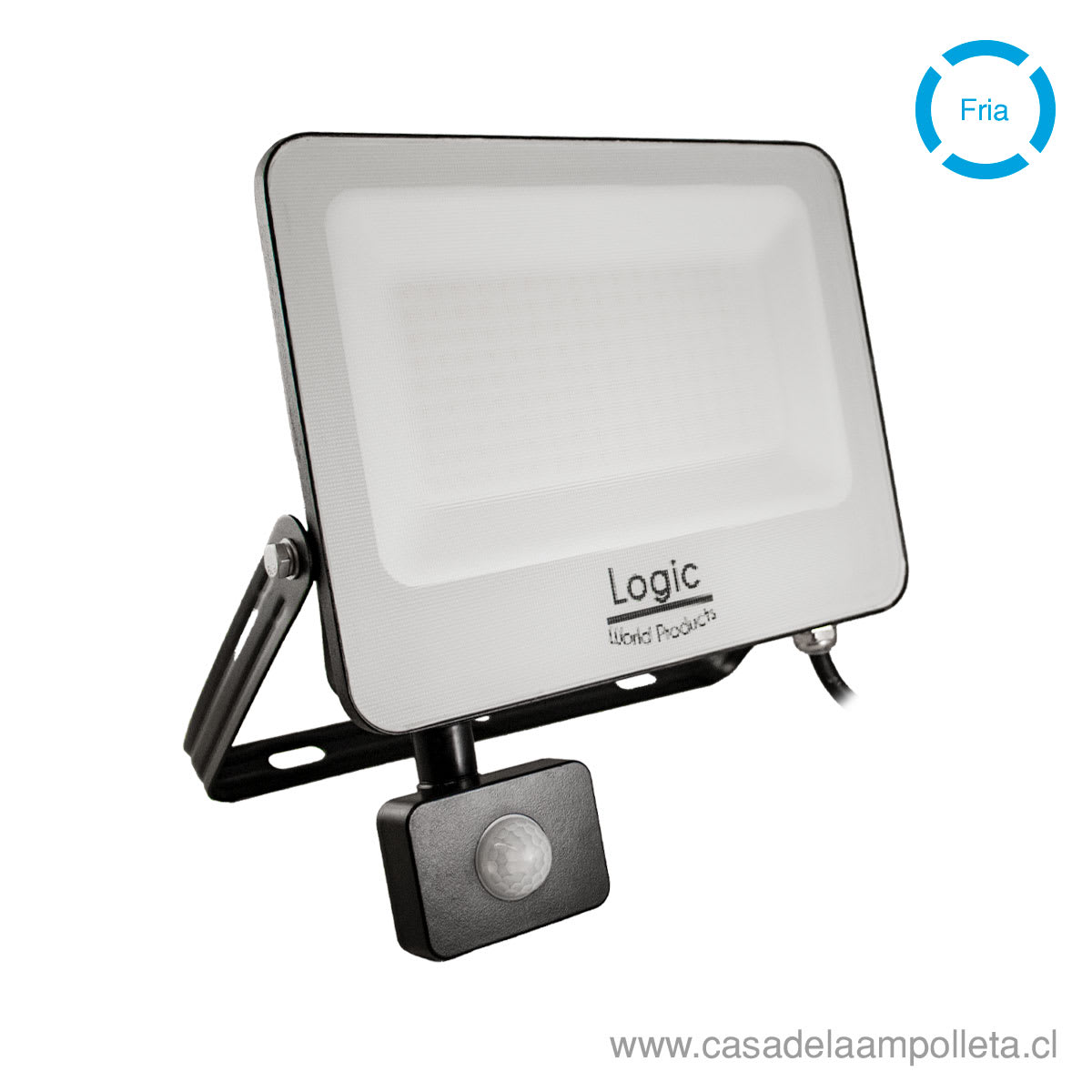 PROYECTOR LED PLANO 100W CON SENSOR DE MOVIMIENTO - BLANCO FRÍO (6500K) - LOGIC