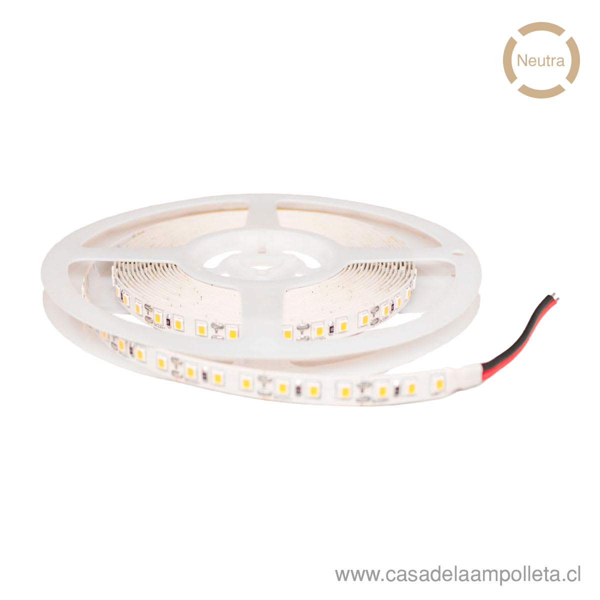 CINTA LED 12V ROLLO 5MTS 7W/M 2835 - BLANCO NEUTRO (4000K)