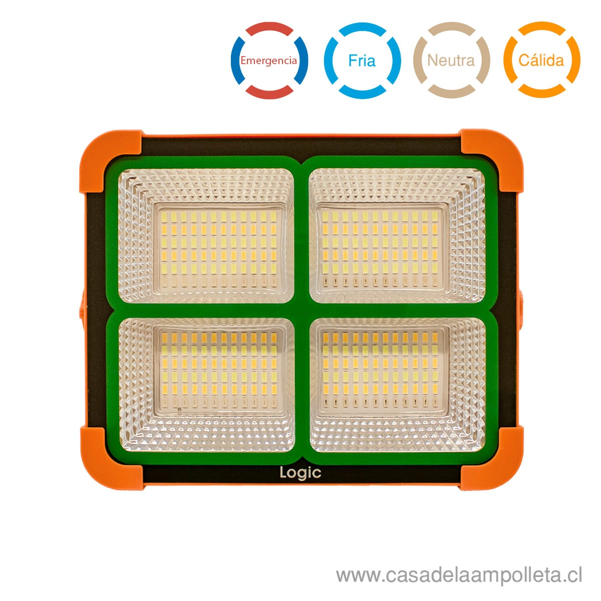 PROYECTOR LED RECARGABLE SOLAR Y CABLE USB 200W