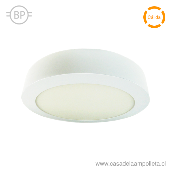 PANEL LED REDONDO SOBREPUESTO 18W - BLANCO CÁLIDO (3000K)