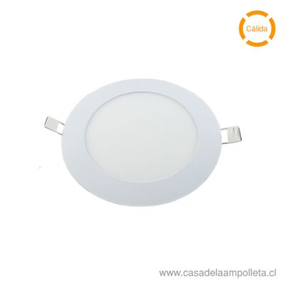PANEL LED REDONDO EMBUTIDO 9W - BLANCO CÁLIDO (3000K)