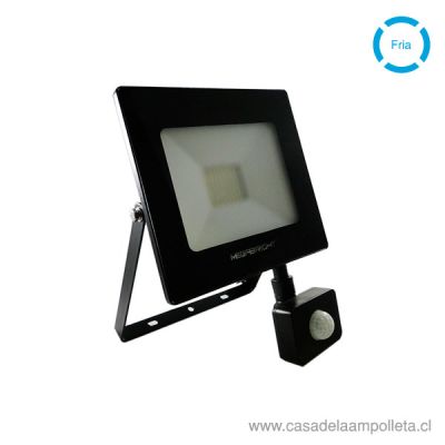 PROYECTOR LED PLANO 30W CON SENSOR - BLANCO FRÍO (6500K)