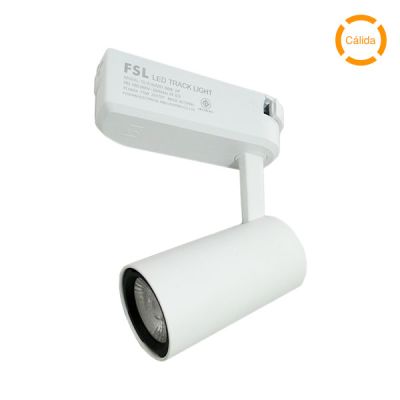 FOCO LED PARA RIEL 15W  BLANCO - BLANCO CÁLIDO (3000K)
