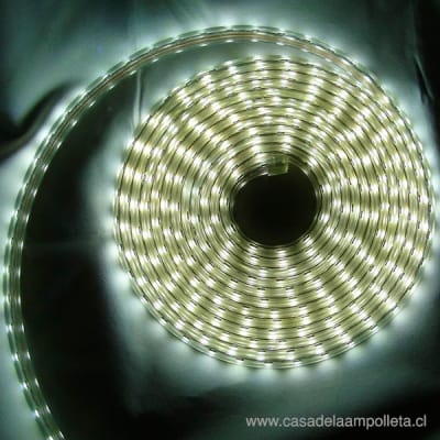 CINTA LED 5050 220V 4 METROS - BLANCO FRÍO (6500K) + CONTROLADOR1