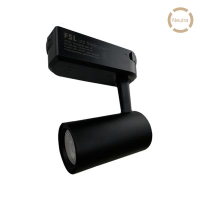 FOCO LED PARA RIEL 15W  NEGRO - BLANCO NEUTRO (4000K)