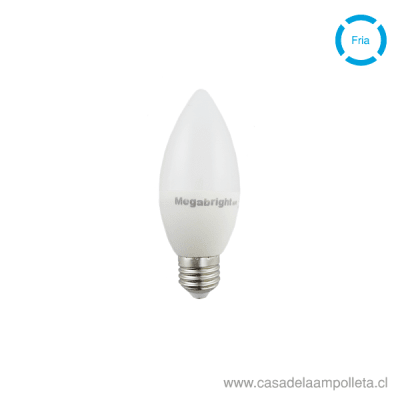 AMPOLLETA LED VELA 5W E27 - BLANCO FRÍO (6000K)1