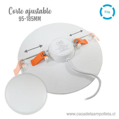 PANEL LED REDONDO AJUSTABLE 18W - BLANCO FRIO (6500K)
