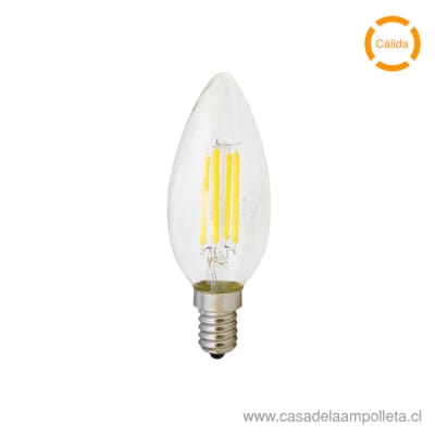 AMPOLLETA LED VINTAGE VELA 4W E14 - CÁLIDA