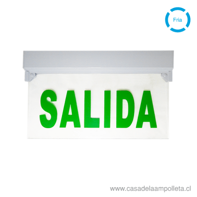 SEÑALETICA DE SALIDA LED 0,3W1