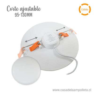 PANEL LED REDONDO AJUSTABLE 12W - BLANCO CÁLIDO (3000K)1