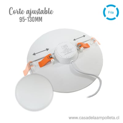 PANEL LED REDONDO AJUSTABLE 12W - BLANCO FRIO (6500K)