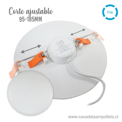PANEL LED REDONDO AJUSTABLE 22W - BLANCO FRIO (6500K)