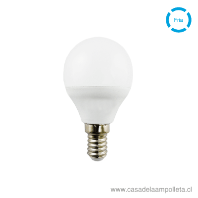 AMPOLLETA LED MINI BOLA G45 6W E14 - BLANCO FRÍO (6500K)
