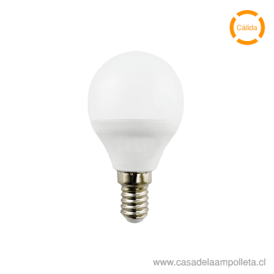 AMPOLLETA LED MINI BOLA G45 6W E14 - BLANCO CÁLIDO (3000K)1