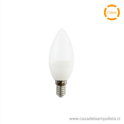 AMPOLLETA LED VELA 6W E14 - BLANCO CÁLIDO (3000K)1