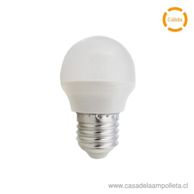 AMPOLLETA LED 2W BOLA G45 E27 - BLANCO CÁLIDO (3000K)1