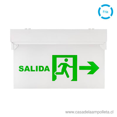 SEÑALETICA CON FLECHA DE SALIDA LED 0.3W