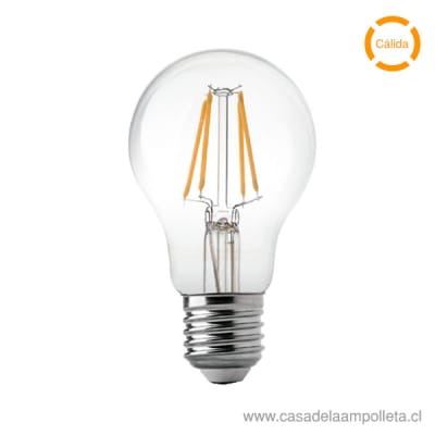 AMPOLLETA LED VINTAGE A60 8W - BLANCO CÁLIDO (2700K)