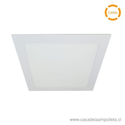 PANEL LED CUADRADO EMBUTIDO 18W - BLANCO CÁLIDO (3000K)