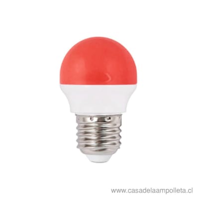 AMPOLLETA LED 2W BOLA G45 E27 - ROJO