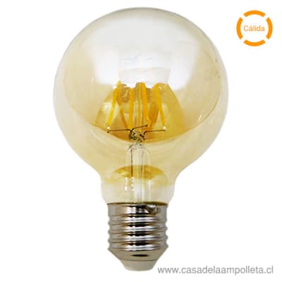 AMPOLLETA LED VINTAGE GLOBO G125 8W - BLANCO CÁLIDO (2500K)1