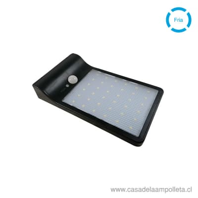 FOCO LED SOLAR 2,5W CON SENSOR DE MOVIMIENTO - BLANCO FRÍO (6500K)