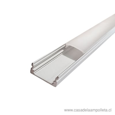 PERFIL DE ALUMINIO SOBREPUESTO 17X7MM PARA CINTA LED - 2 METROS1
