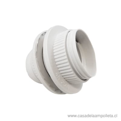 PORTALÁMPARA CON ANILLO E27 - BLANCO1