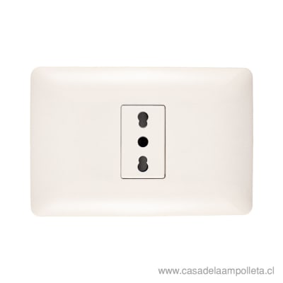 ENCHUFE SIMPLE 10/16A - BLANCO