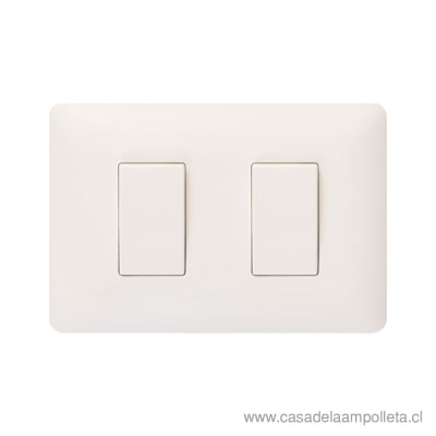 INTERRUPTOR DOBLE - BLANCO1