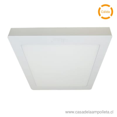 PANEL LED CUADRADO SOBREPUESTO 24W - BLANCO CÁLIDO (3000K)
