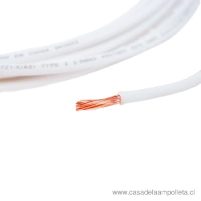 CABLE EVA LIBRE DE HALÓGENO 2.5MM - BLANCO