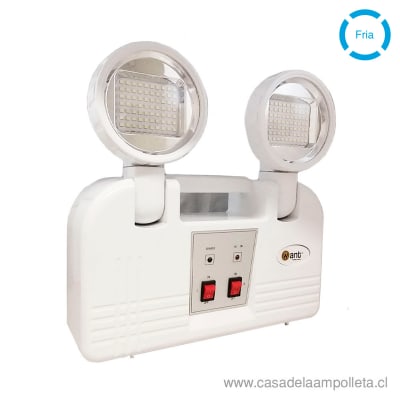 LÁMPARA DE EMERGENCIA LED 2 FOCOS 15W