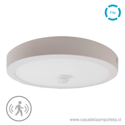 PANEL LED REDONDO SOBREPUESTO 18W CON SENSOR DE MOVIMIENTO- BLANCO FRÍO (6500K)1