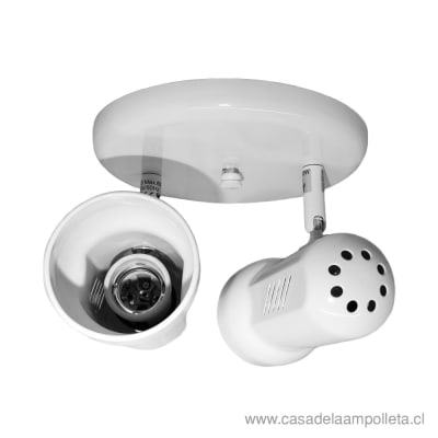 FOCO LED SOBREPUESTO R63 PLAFÓN DOBLE - BLANCO1