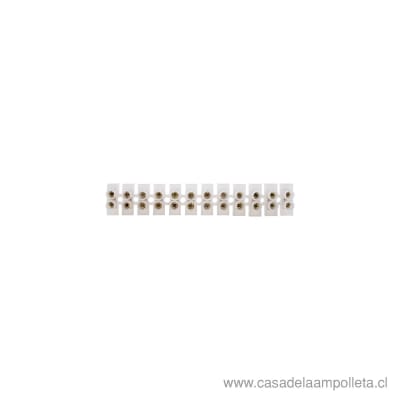 REGLETA DE CONEXIÓN DE 3A BLANCA 12 TERMINALES1