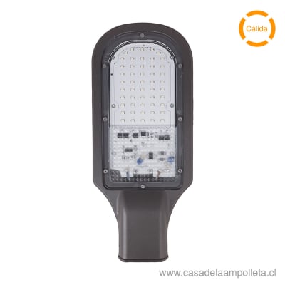 LUMINARIA PUBLICA LED 50W CON SOPORTE PARA FIJACIÓN - BLANCO CÁLIDO (3000K)1