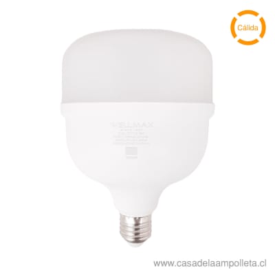 AMPOLLETA LED ALTA POTENCIA 38W E27 - BLANCO CÁLIDO (3000K)1