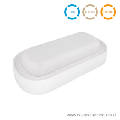 FOCO TORTUGA LED OVALADO 18W BLANCO - BLANCO CÁLIDO, NEUTRO Y FRÍO1