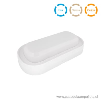 FOCO TORTUGA LED OVALADO 12W BLANCO - BLANCO CÁLIDO, NEUTRO Y FRÍO1