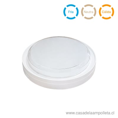 FOCO TORTUGA LED REDONDO 12W BLANCO - BLANCO CÁLIDO, NEUTRO Y FRÍO1