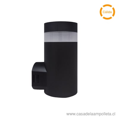 APLIQUE UNIDIRECCIONAL LED INTEGRADO C/BISEL 9W  NEGRO- BLANCO CÁLIDO (3000K)1