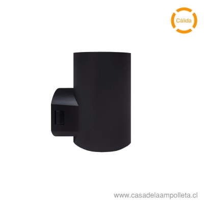 APLIQUE UNIDIRECCIONAL LED INTEGRADO 9W NEGRO - BLANCO CÁLIDO (3000K)
