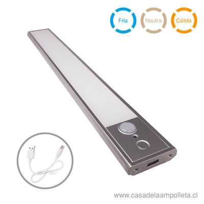 LÁMPARA PARA MUEBLE 2W REGULABLE (3 TONOS) CON SENSOR DE MOVIMIENTO - LOGIC